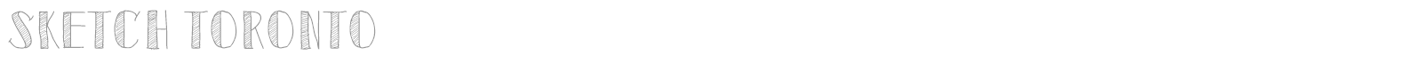 Sketch Toronto font preview
